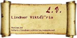 Lindner Viktória névjegykártya